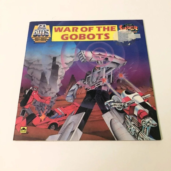 Vtg  1984 War of The Go Bots Super Adventure Golden Book - Picture 1 of 13